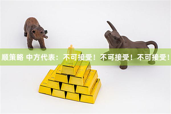 顺策略 中方代表：不可接受！不可接受！不可接受！